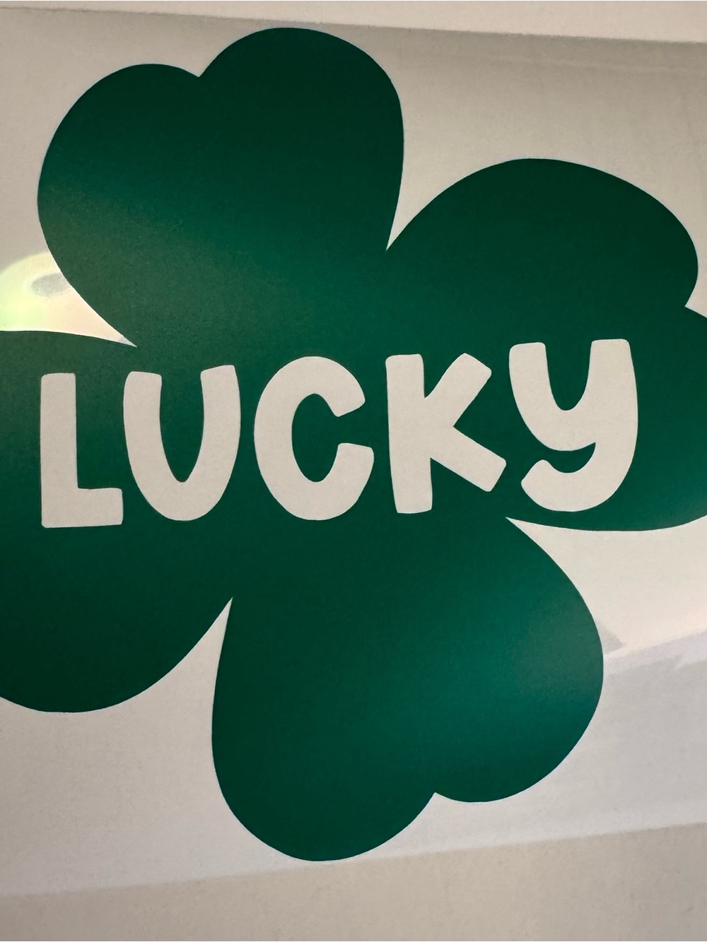 Lucky Green Shamrock vinyl decal